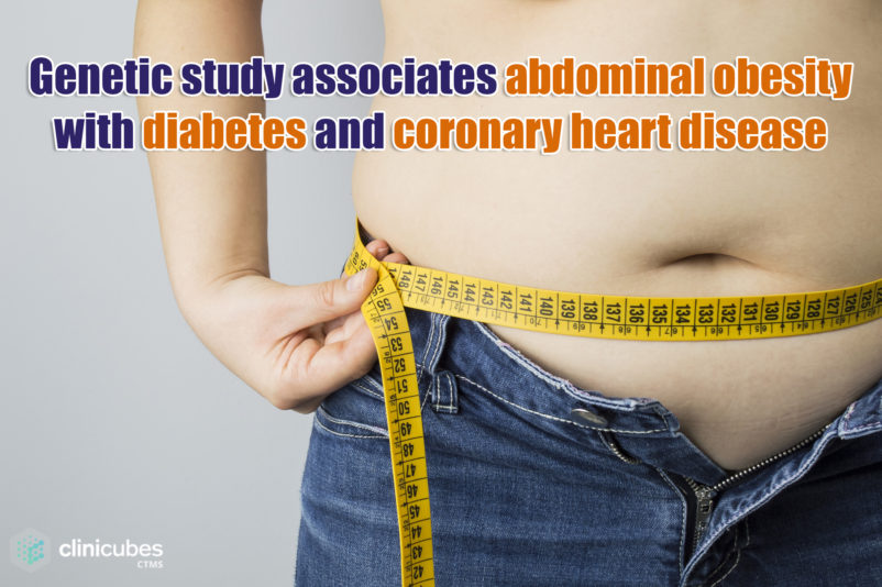 Abdominal obesity associated with diabetes and CHD development